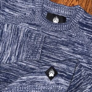 Alaskan Hardgear Wateroff Merino Wool Crew Neck Sweater Men's Medium Blue Duluth